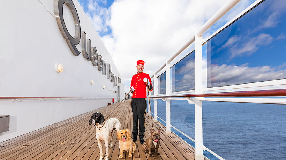 Cunard cruise guide: kennels on transatlantic QE2 cruise ship